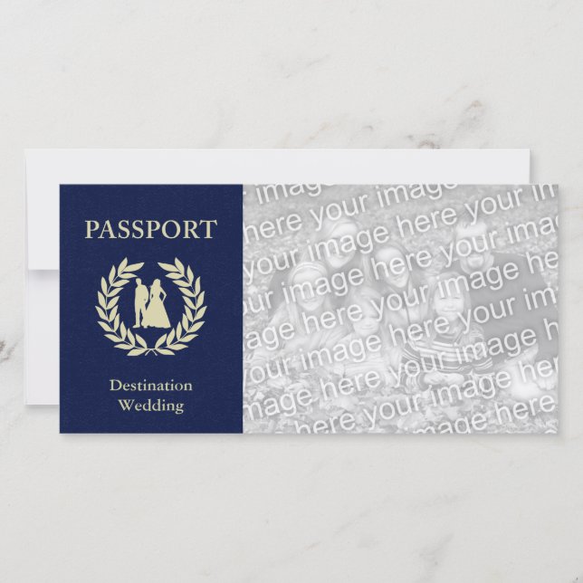 pasaporte de boda de destino (Anverso)