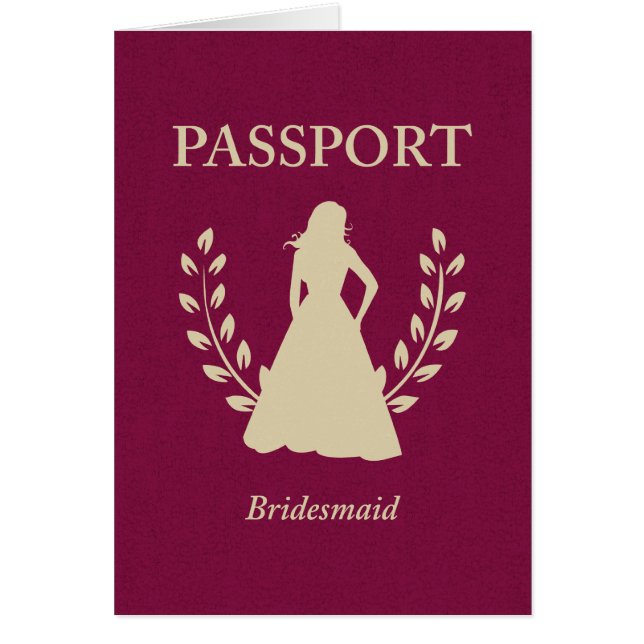 Pasaporte de la dama de honor (Frente)