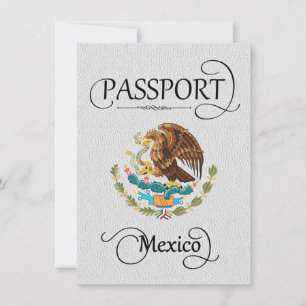 Pasaporte de México blanco salva la tarjeta de fec