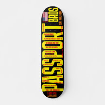 PASAPORTE HERMANOS 7 3/4" Tabla de Skateboard