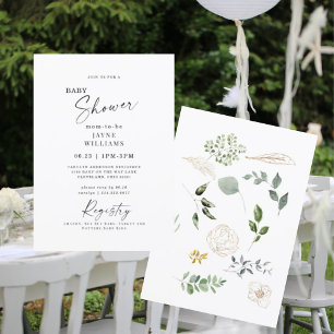 Pasar a la invitación de Baby Shower a la escena