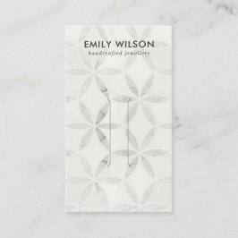 PASAR LA TARJETA DE VISUALIZACIÓN DE BLANCO FLORAL