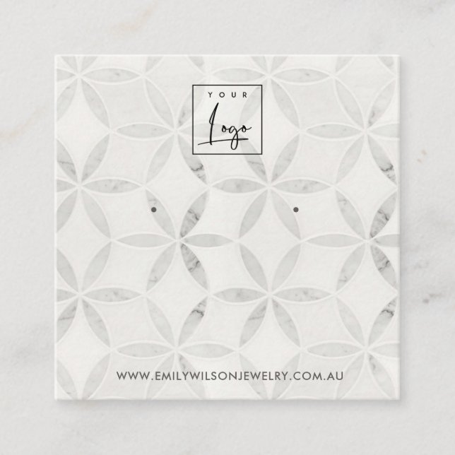 PASAR LA TARJETA DE VISUALIZACIÓN DE BLANCO FLORAL (Anverso)