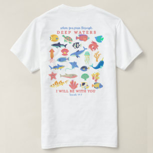 Pasar por la camiseta de aguas profundas