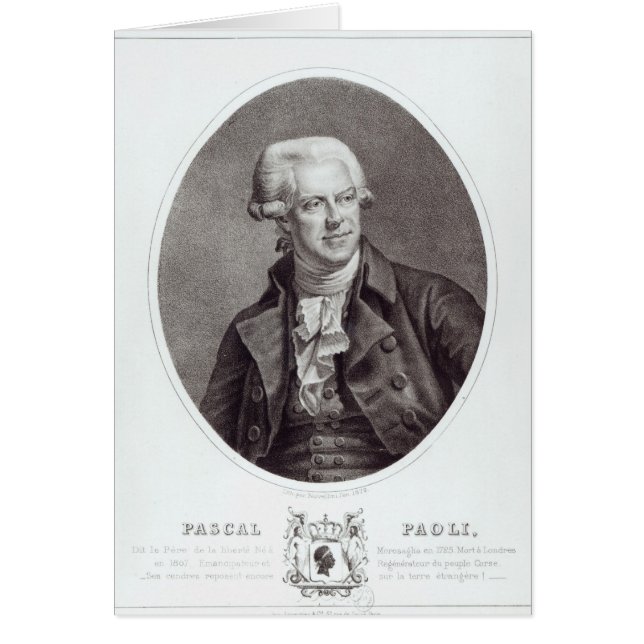 Pascal Paoli, 1872 (Frente)