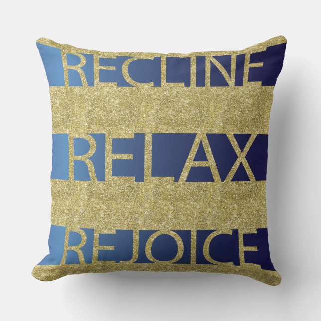 Pascua 20/20" almohada "RRR Gld/Blue" (Anverso)