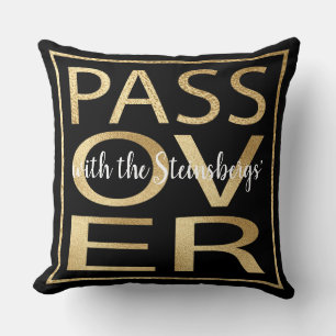 Pascua 20 x 20 Pascua de almohada oro clásico