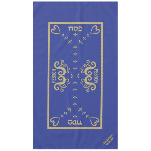 Pascua 60/104 mantel "Passover Gold Elegant"