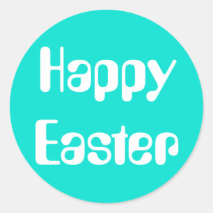 Pascua Amelia Turquoise Pegatina por Janz