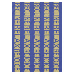 Pascua de 60/84" Pascua de manteles R & R Bl/Gld