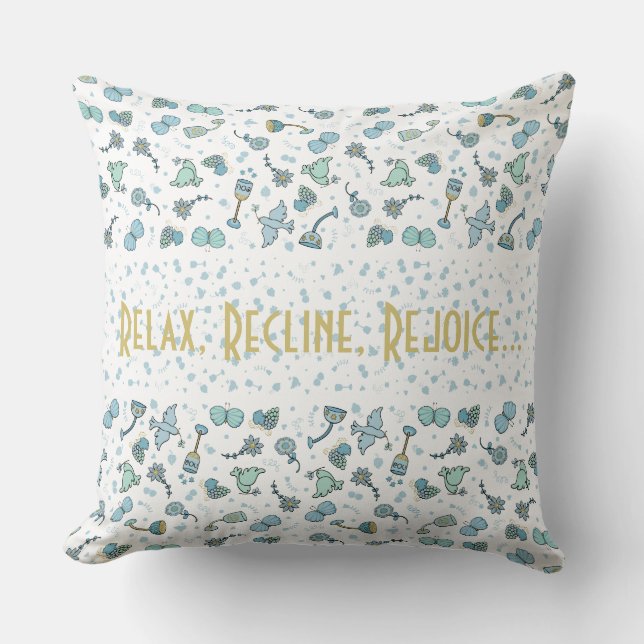 Pascua de almohadas 20 x 20 Tiempo del Séder Whimi (Anverso)