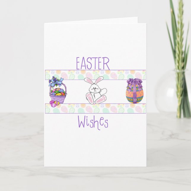Pascua desea tarjetas de nota (Anverso)
