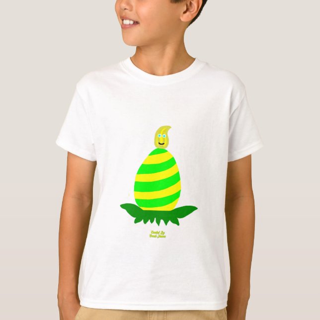 Pascua Desearía A Los Niños Camiseta Básica Blanca (Anverso)