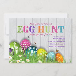 Pascua en la invitación del jardín