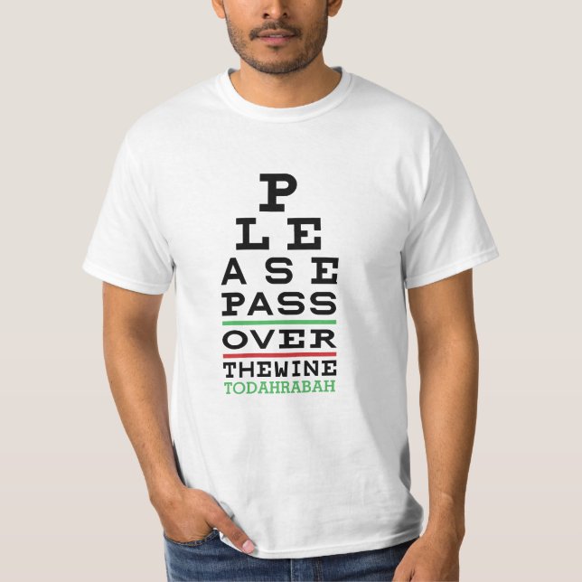 Pascua "Pascua el vino" Camiseta de valor masculin (Anverso)