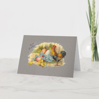 Pascua - Pollos, Huevos y gallos - Postales antigu