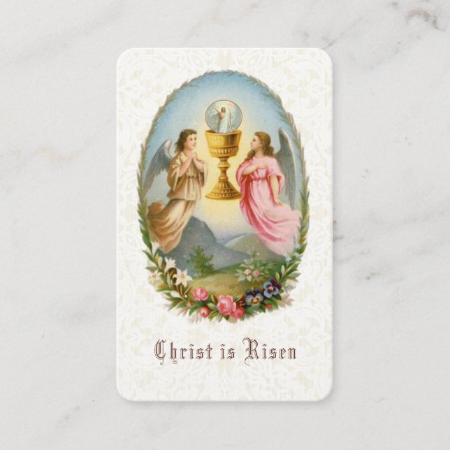 Pascua Religiosa Oración Santa Tarjeta (Anverso)