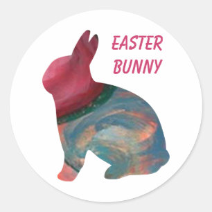Pascua Resumen de arte Bunny Pegatinas de Janz