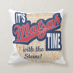 Pascua Seder 16/16" almohada "¡Es hora de la MATZ