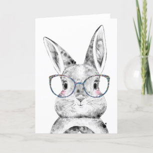 Pascua, tarjeta Bunny, tarjeta de notas Bunny, gra
