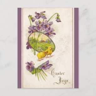 Pascua - Violetas y Postales de Antigüedades de Al