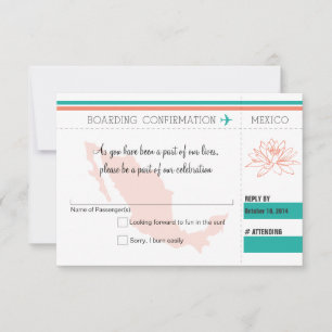 Pase de abordar RSVP A MÉXICO