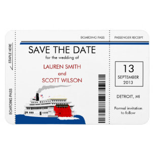 Pase de embarque de bote de Riverboat Guardar iman