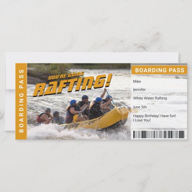 Pase de embarque del certificado de viaje de Rafti (Anverso)