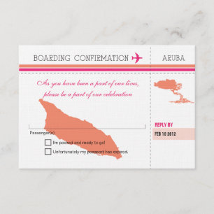 Pase de embarque RSVP a Aruba