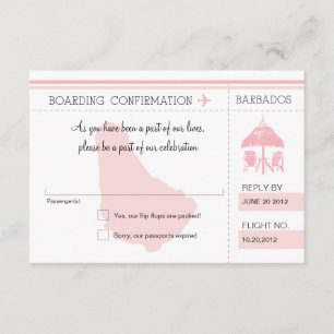 Pase de embarque RSVP a BARBADOS