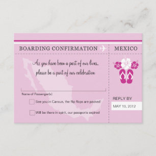 Pase de embarque RSVP a MÉXICO