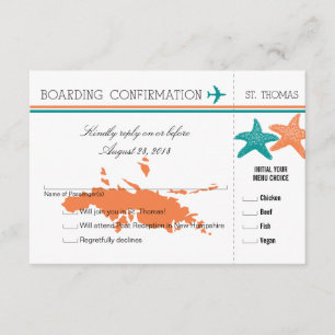 Pase de embarque RSVP a St. Thomas