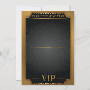 PASE DE ENTRADA DE BOLETO VIP DE ORO Invitación de
