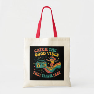 Pase la Bolsa de Tote de la Buena Vibes Retro