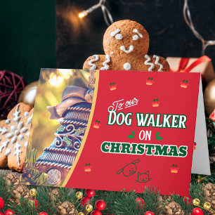 Paseador de Perros en Navidad Patas Gato y Perro F