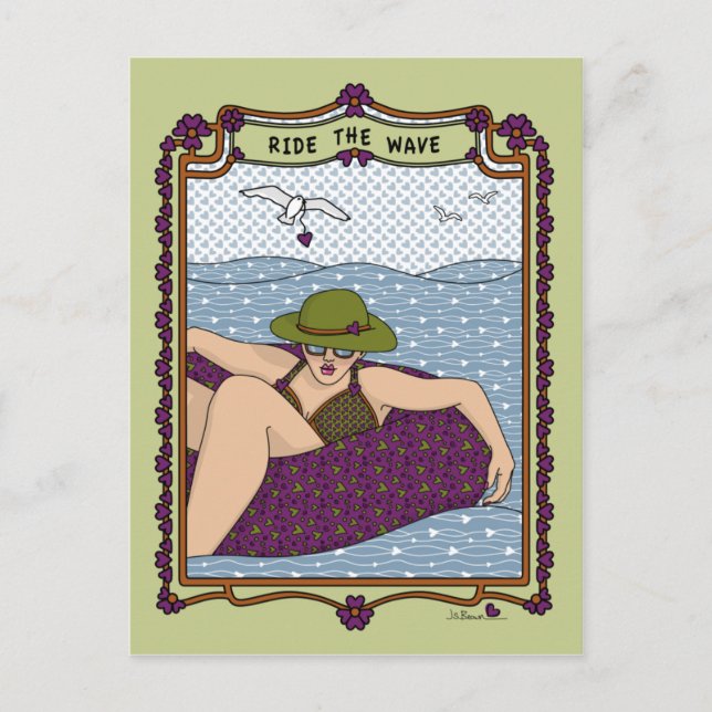 Pasear por la tarjeta postal Wave_A_ (Anverso)
