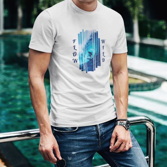 Pasear por las salvajes olas | Camiseta blanca Gua (Subido por el creador)