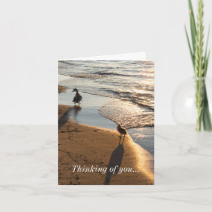 Paseo al Atardecer con Mamá Pensando en Ti Tarjeta