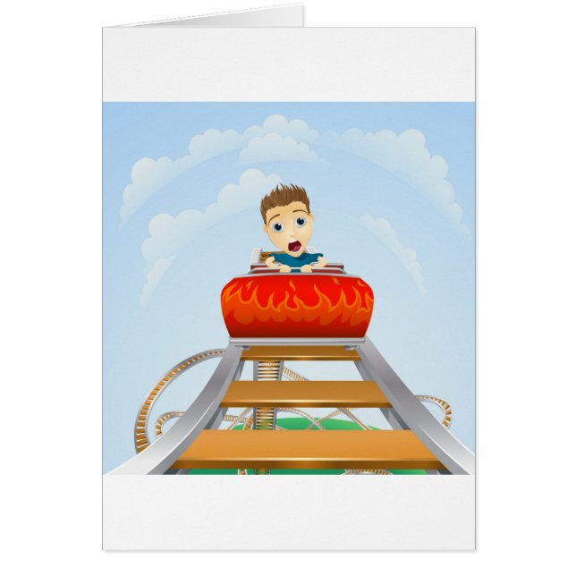 Paseo asustadizo en el roller coaster (Frente)