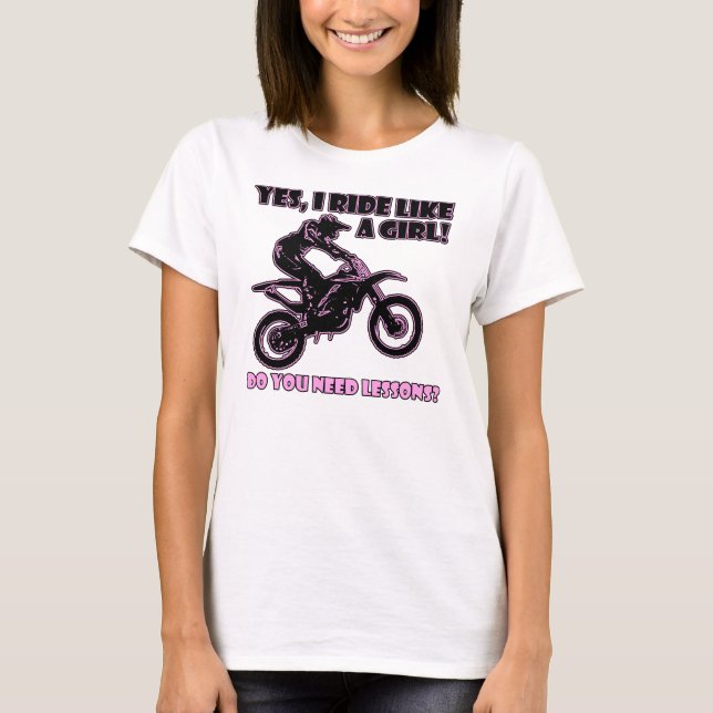 Paseo como una camiseta del motocrós de la bici de (Anverso)