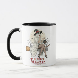 Paseo de escoba de bruja fantasma – Taza de Hallow
