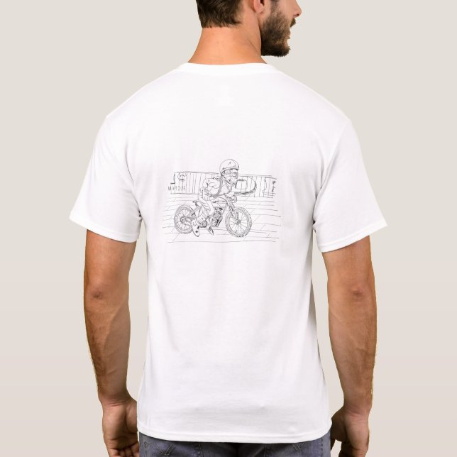 Paseo de la camiseta del blanco de los ruperts (Reverso)
