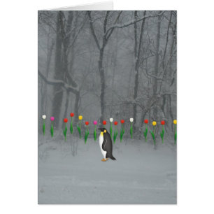 Paseo de la primavera del pingüino