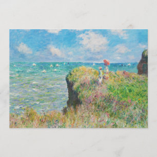 Paseo del acantilado de Monet en las invitaciones