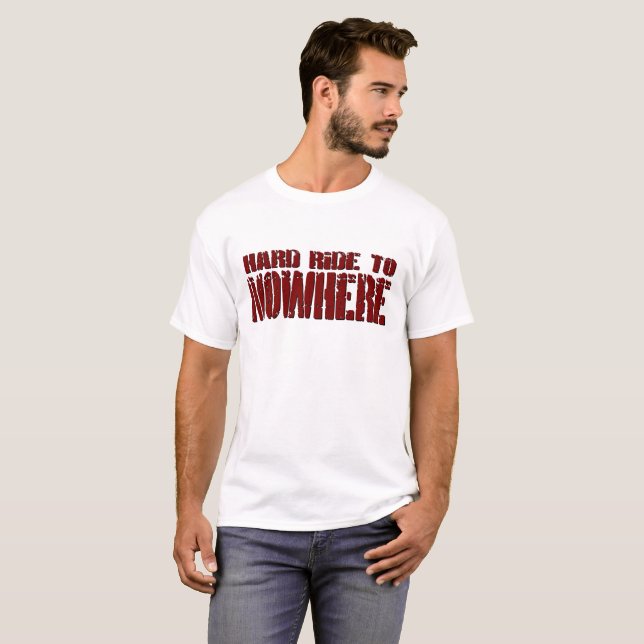 Paseo duro a la camiseta de los hombres de ninguna (Anverso completo)