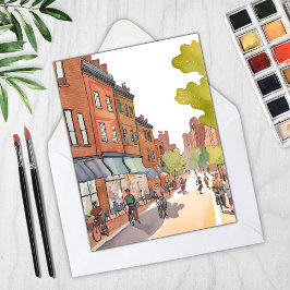 Paseo en bicicleta de Boston | Tarjeta de MAMÁES d