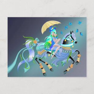 Paseo en Caballo Encantado Personalizado Tarjeta P