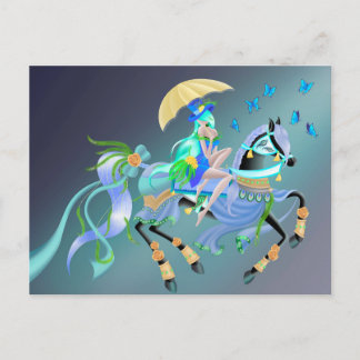 Paseo en Caballo Encantado Personalizado Tarjeta P