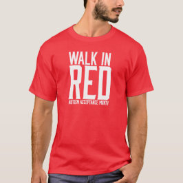Paseo en camiseta roja