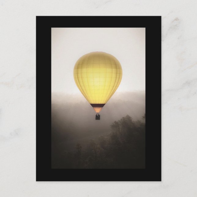 Paseo en Globo Aerostático al Amanecer Tarjeta Pos (Anverso)